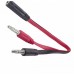Cable Plug 3.5 Hembra a 2 Plug 3.5 Macho Plano Calidad