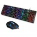 Kit Teclado y Mouse Usb Retroiluminado RGB Español Kit Teclado y Mouse Usb Retroiluminado RGB Español