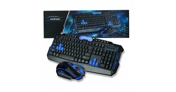 Kit Teclado y Mouse inalambrico Gamer HK8100